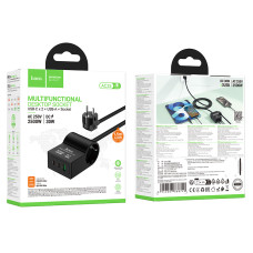 Мережевий подовжувач Hoco AC33 Win 2500W PD30W+QC3.0 1 розетка 1.5m