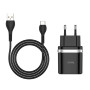 Мережевий зарядний пристрій Hoco C12Q Smart QC3.0 Type-C