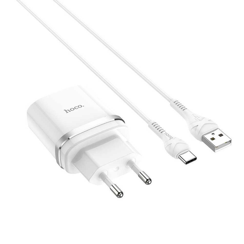 Мережевий зарядний пристрій Hoco C12Q Smart QC3.0 Type-C