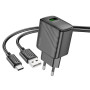 Мережевий зарядний пристрій Hoco CS21A Rich QC3.0 Type-C