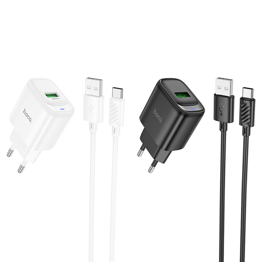 Мережевий зарядний пристрій Hoco C140A Smart QC3.0 Type-C