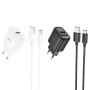 Мережевий зарядний пристрій Hoco C140A Smart QC3.0 Type-C