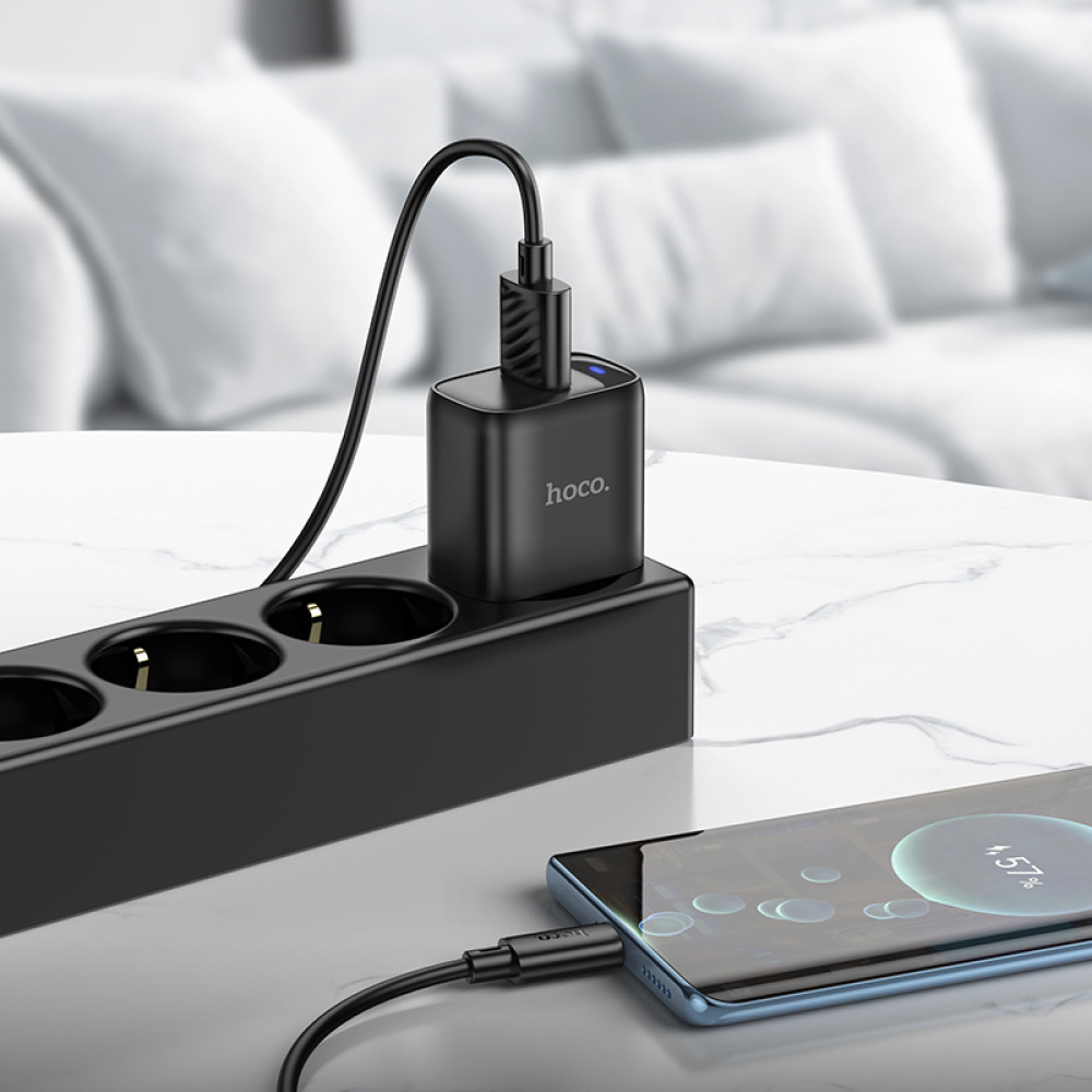 Мережевий зарядний пристрій Hoco C140A Smart QC3.0 Type-C