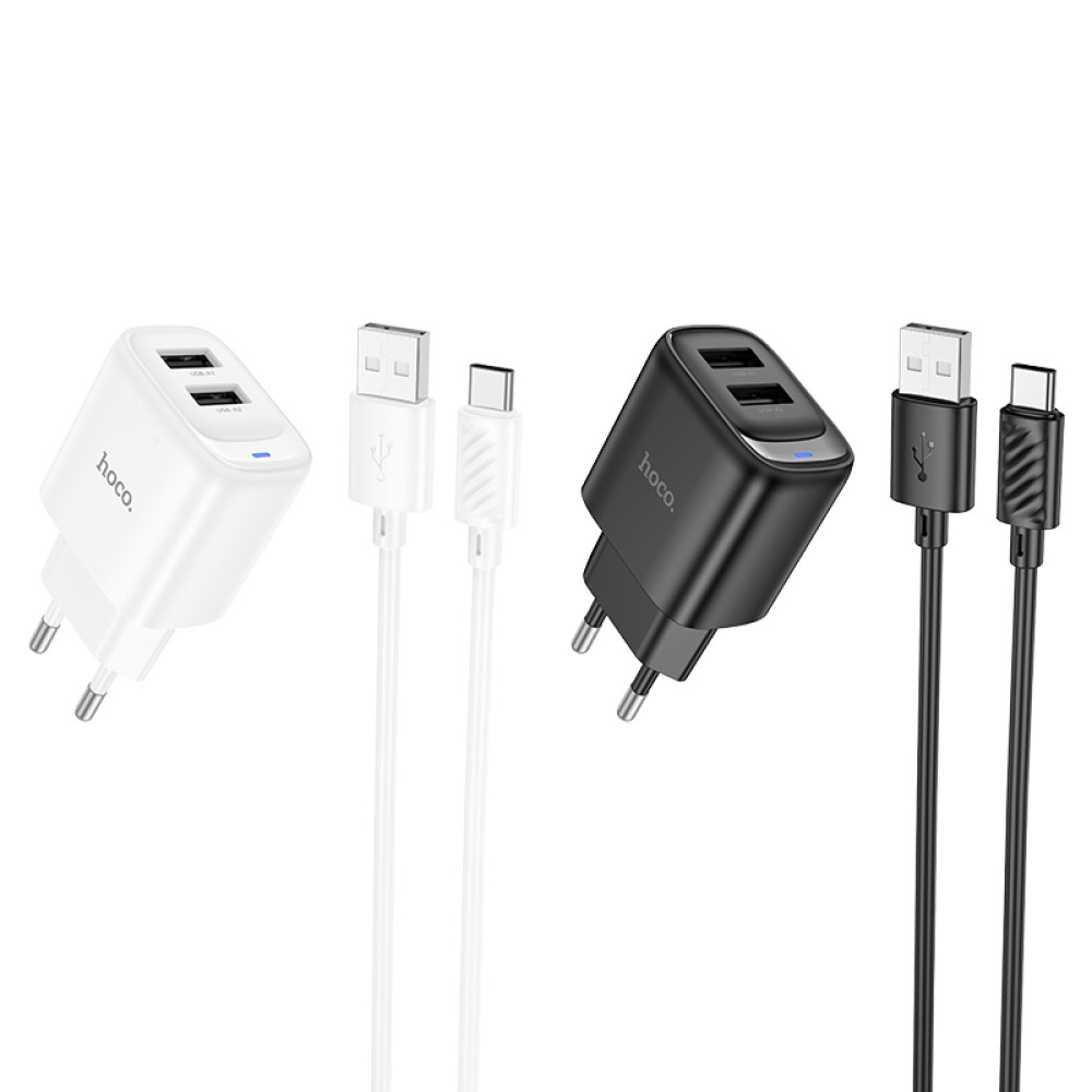 Мережевий зарядний пристрій Hoco C141A Smart 2.1A Type-C
