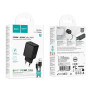 Мережевий зарядний пристрій Hoco C157A Smart multi-protocol GaN PD30W+QC3.0 Type-C