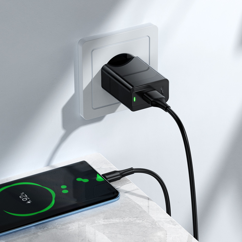 Мережевий зарядний пристрій Hoco CS92A Leader QC3.0 Type-C