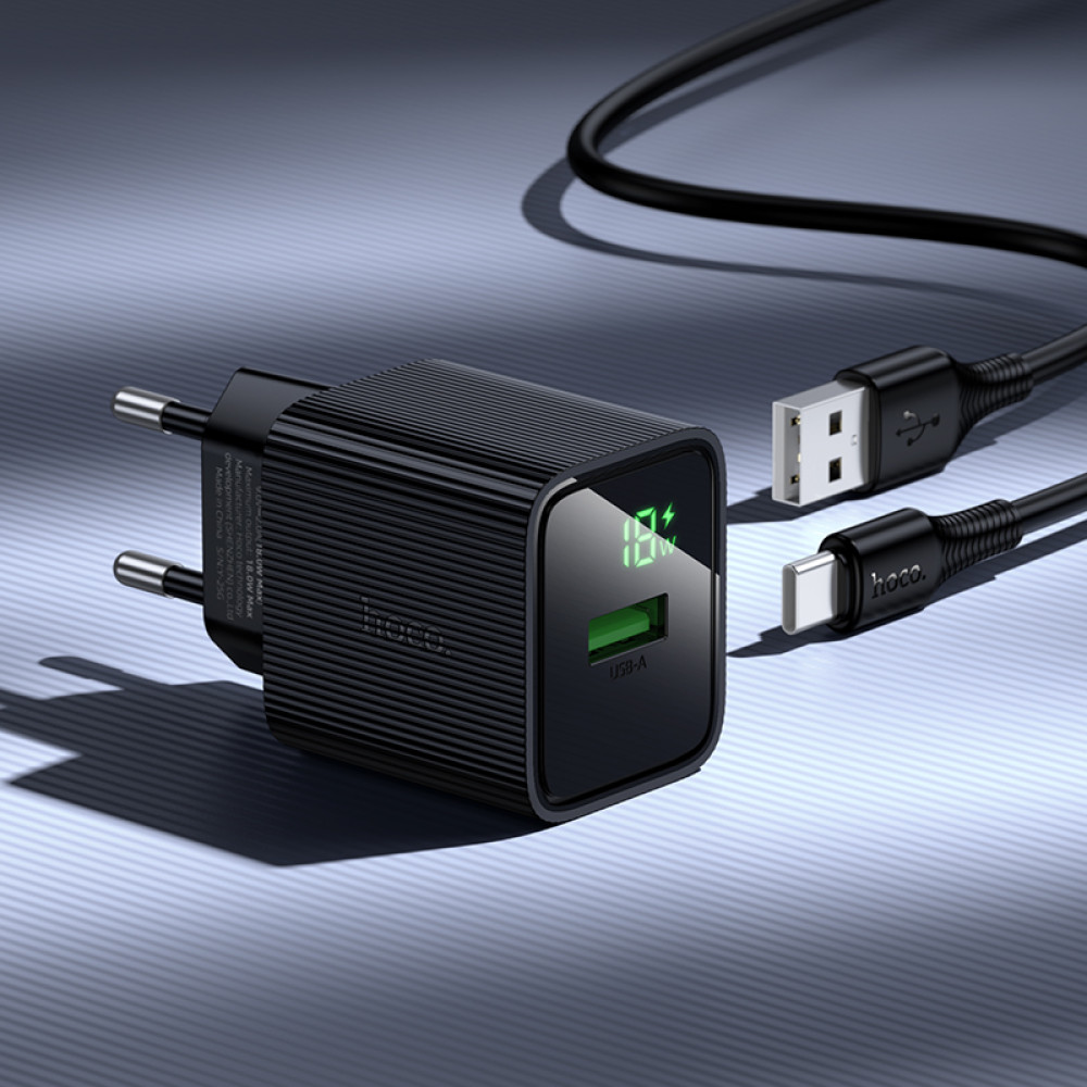 Мережевий зарядний пристрій Hoco CS81A Excellent QC3.0 Type-C