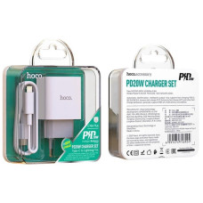 Мережевий зарядний пристрій Hoco C76A Plus sourse PD20W Type-C to Lightning