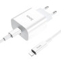 Мережевий зарядний пристрій Hoco C76A Plus sourse PD20W Type-C to Lightning