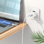 Мережевий зарядний пристрій Hoco C80A Plus Rapido PD20W+QC3.0 Type-C to Lightning
