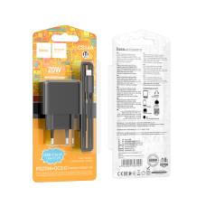 Мережевий зарядний пристрій Hoco CS14A Ocean PD20W+QC3.0 Type-C to Lightning