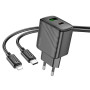 Мережевий зарядний пристрій Hoco CS23A Sunlight PD30W+QC3.0 Type-C to Lightning