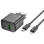 Мережевий зарядний пристрій Hoco CS23A Sunlight PD30W+QC3.0 Type-C to Lightning