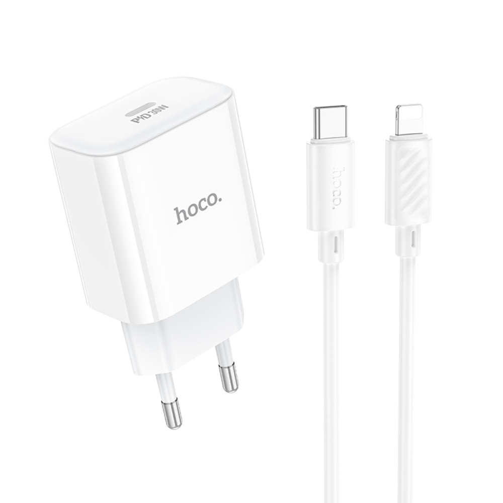 Мережевий зарядний пристрій Hoco C76A Pro Majestic PD30W Type-C to Lightning