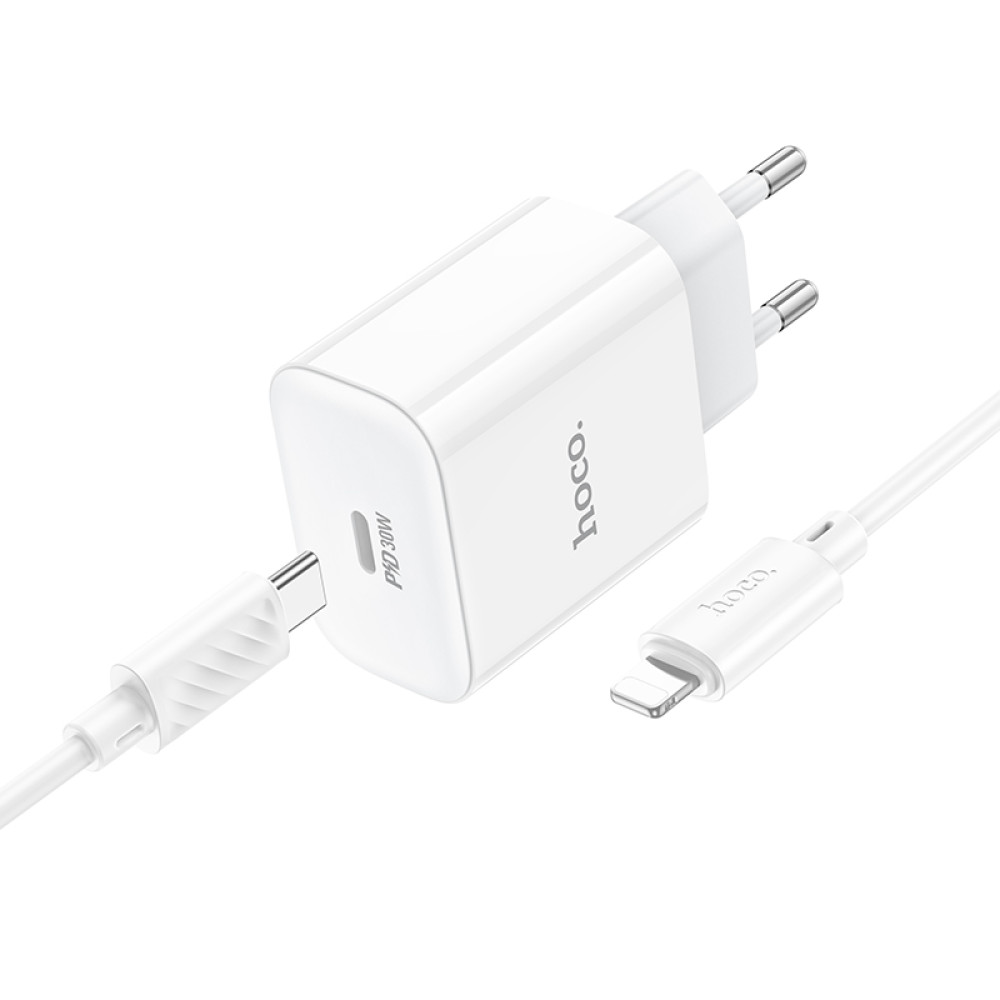 Мережевий зарядний пристрій Hoco C76A Pro Majestic PD30W Type-C to Lightning