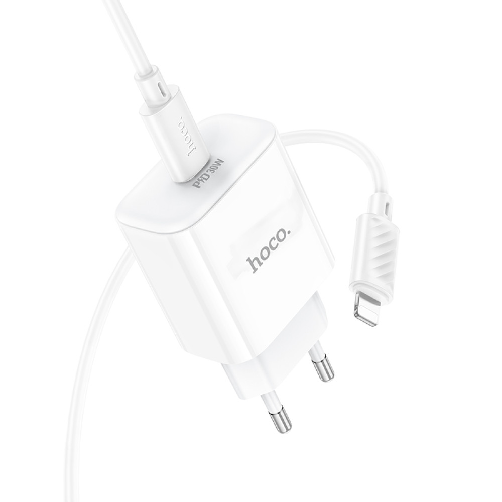 Мережевий зарядний пристрій Hoco C76A Pro Majestic PD30W Type-C to Lightning