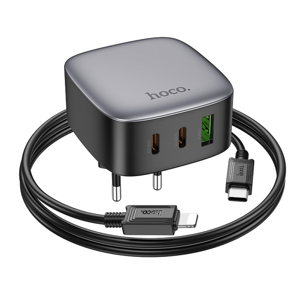 Мережевий зарядний пристрій Hoco CS33A Amanecer PD30W+QC3.0 Type-C to Lightning