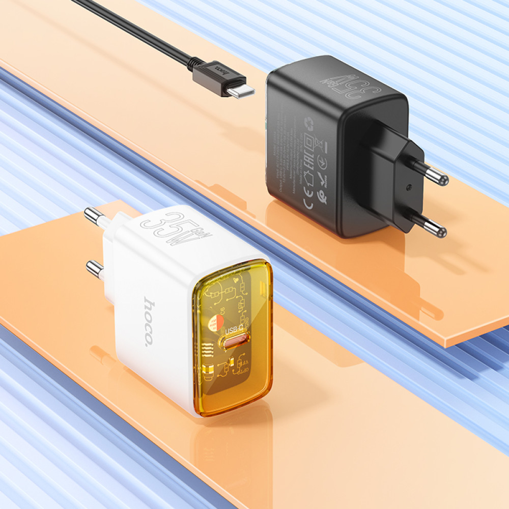 Мережевий зарядний пристрій Hoco CS41A Smart PD35W Type-C to Lightning