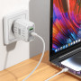 Мережевий зарядний пристрій Hoco C136A Rock PD45W+QC3.0 Type-C to Lightning