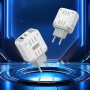 Мережевий зарядний пристрій Hoco C136A Rock PD45W+QC3.0 Type-C to Lightning