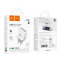 Мережевий зарядний пристрій Hoco C136A Rock PD45W+QC3.0 Type-C to Lightning