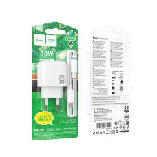 Мережевий зарядний пристрій Hoco CS55A Surplus PD30W+QC3.0 Type-C to Lightning