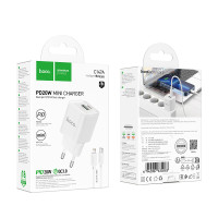 Мережевий зарядний пристрій Hoco C147A Charm PD20W+QC3.0 Type-C to Lightning