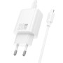 Мережевий зарядний пристрій Hoco N61 Gentle GaN PD20W+QC3.0 Type-C to Lightning