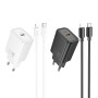 Мережевий зарядний пристрій Hoco N62 Gentle GaN PD30W Type-C to Lightning