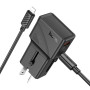 Мультифункціональний мережевий адаптер Hoco AC24 Mini universal travel PD25W+QC3.0 Type-C to Lightning (EU,US,UK,AUS)