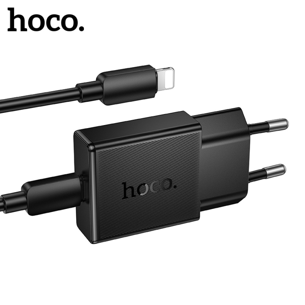 Мережевий зарядний пристрій Hoco N72 Speed PD20W GaN Type-C to Lightning ultra-thin