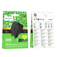 Мережевий зарядний пристрій Hoco CS82A Excellent PD20W Type-C to Lightning