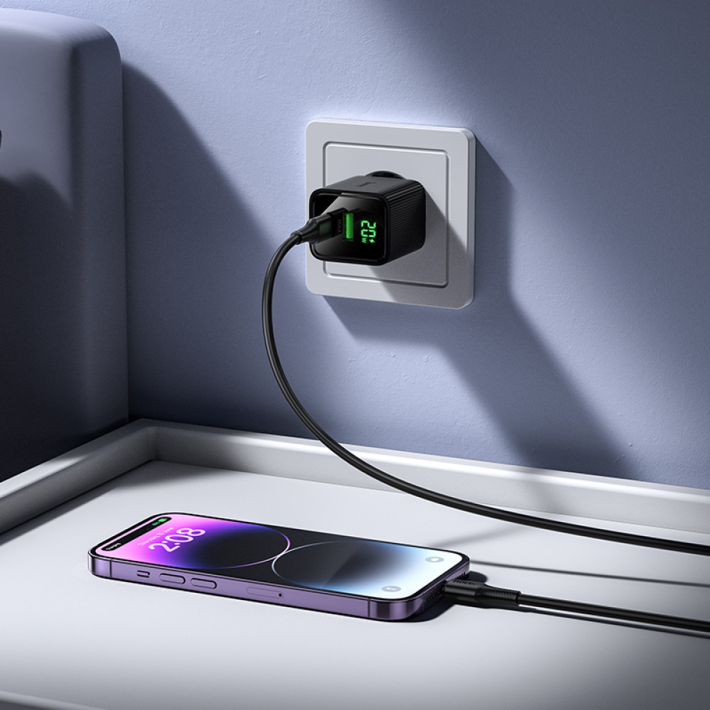 Мережевий зарядний пристрій Hoco CS83A Excellent PD20W+QC3.0 Type-C to Lightning