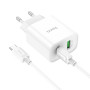 Мережевий зарядний пристрій Hoco C80A Plus PD20W+QC3.0 Type-C to Type-C 