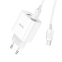 Мережевий зарядний пристрій Hoco C80A Plus PD20W+QC3.0 Type-C to Type-C 
