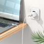 Мережевий зарядний пристрій Hoco C80A Plus PD20W+QC3.0 Type-C to Type-C 