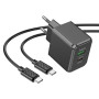 Мережевий зарядний пристрій Hoco CS14A Ocean PD20W+QC3.0 Type-C to Type-C