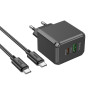 Мережевий зарядний пристрій Hoco CS14A Ocean PD20W+QC3.0 Type-C to Type-C