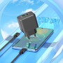Мережевий зарядний пристрій Hoco CS14A Ocean PD20W+QC3.0 Type-C to Type-C