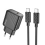 Мережевий зарядний пристрій Hoco CS22A Value PD30W Type-C to Type-C