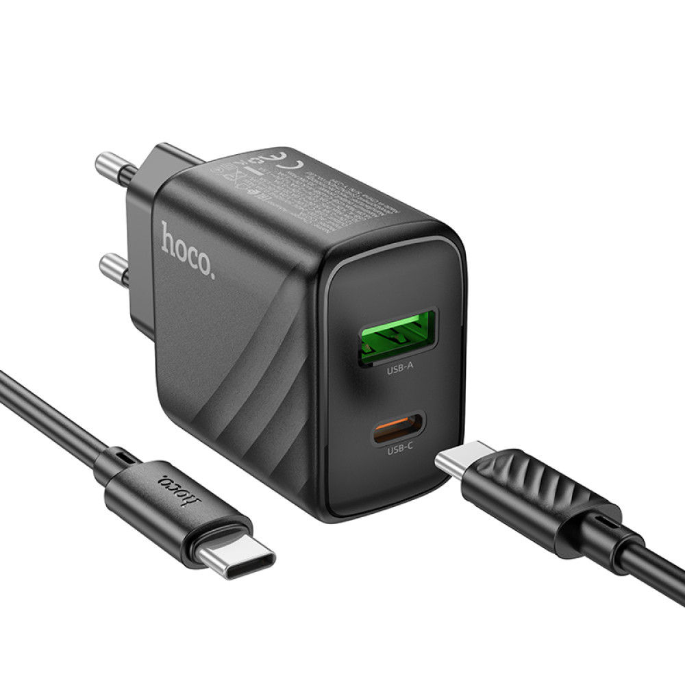 Мережевий зарядний пристрій Hoco CS23A Sunlight PD30W+QC3.0 Type-C to Type-C
