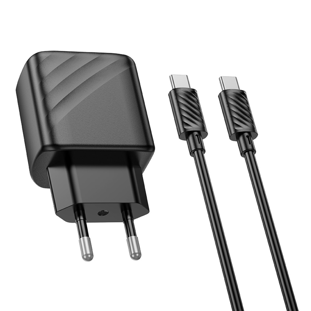 Мережевий зарядний пристрій Hoco CS23A Sunlight PD30W+QC3.0 Type-C to Type-C