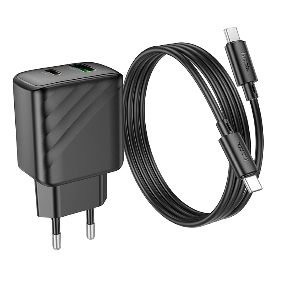 Мережевий зарядний пристрій Hoco CS23A Sunlight PD30W+QC3.0 Type-C to Type-C