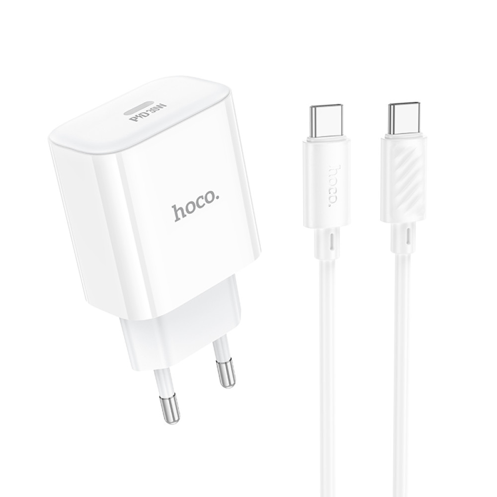 Мережевий зарядний пристрій Hoco C76A Pro Majestic PD30W Type-C to Type-C