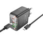 Мережевий зарядний пристрій Hoco CS44A Smart PD65W Type-C to Type-C