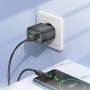 Мережевий зарядний пристрій Hoco CS42A Smart PD30W+QC3.0 Type-C to Type-C