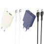 Мережевий зарядний пристрій Hoco N45 Biscuit PD30W+QC3.0 Type-C to Type-C