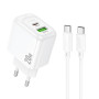 Мережевий зарядний пристрій Hoco CS54A Surplus PD20W+QC3.0 Type-C to Type-C