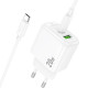 Мережевий зарядний пристрій Hoco CS54A Surplus PD20W+QC3.0 Type-C to Type-C
