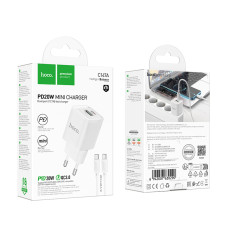 Мережевий зарядний пристрій Hoco C147A Charm PD20W+QC3.0 Type-C to Type-C